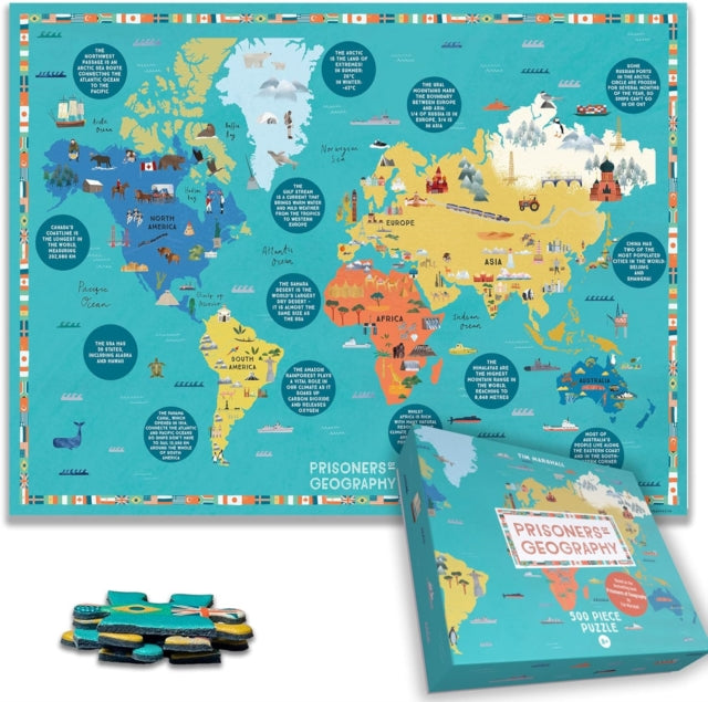 Prisoners Of Geography World Map 500 Pie