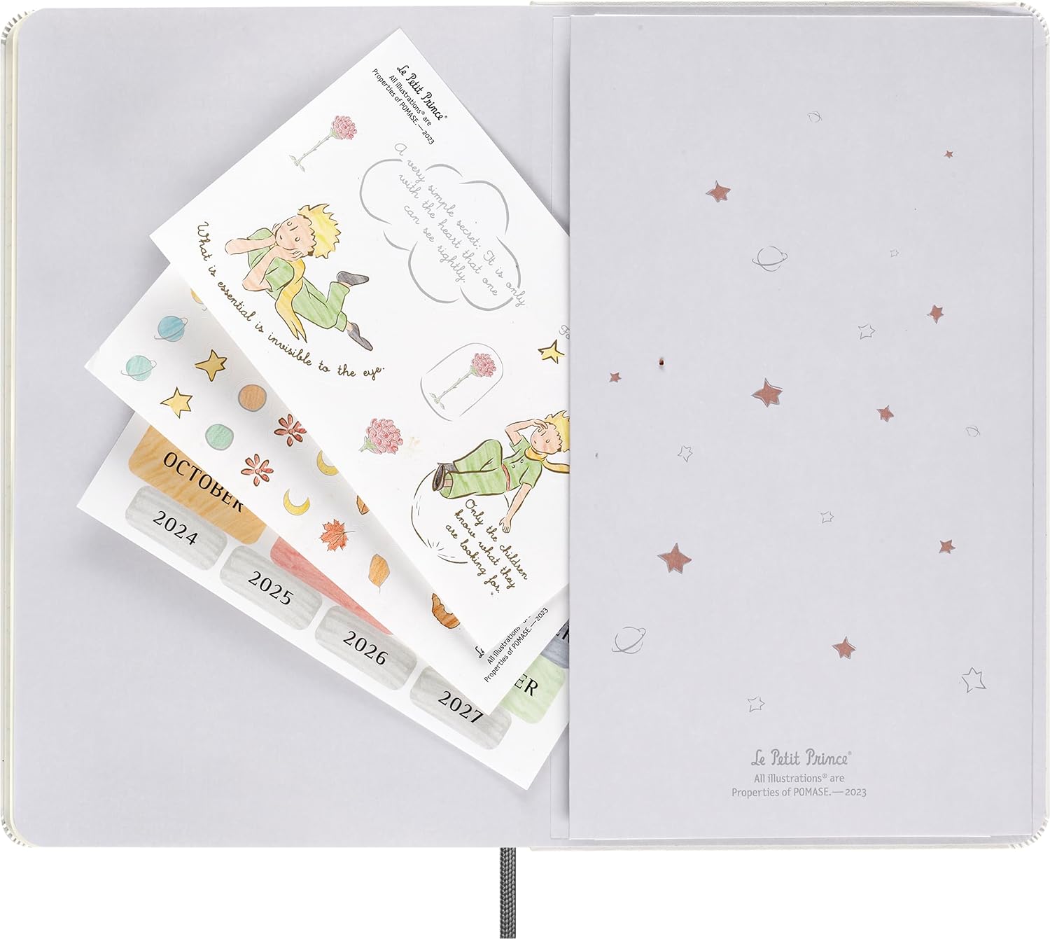 Moleskine Limited Edition Le Petit Prince 80th Anniversary Bundle Box: Undated Planner & Notebook, Large, Ruled, Hard Cover (5 x 8.5)
