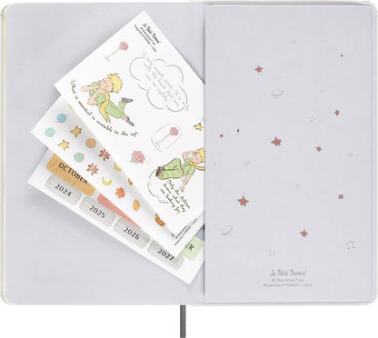 Moleskine Limited Edition Le Petit Prince 80th Anniversary Bundle Box: Undated Planner & Notebook, Large, Ruled, Hard Cover (5 x 8.5)
