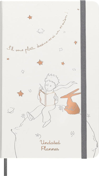 Moleskine Limited Edition Le Petit Prince 80th Anniversary Bundle Box: Undated Planner & Notebook, Large, Ruled, Hard Cover (5 x 8.5)