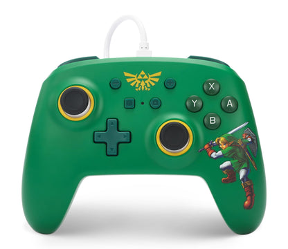 PowerA Wired Controller for Nintendo Switch - OLED Model, Nintendo Switch and Nintendo Switch Lite - Hyrule Defender, Gamepad, Game Controller, Wired Controller, Officially Licensed