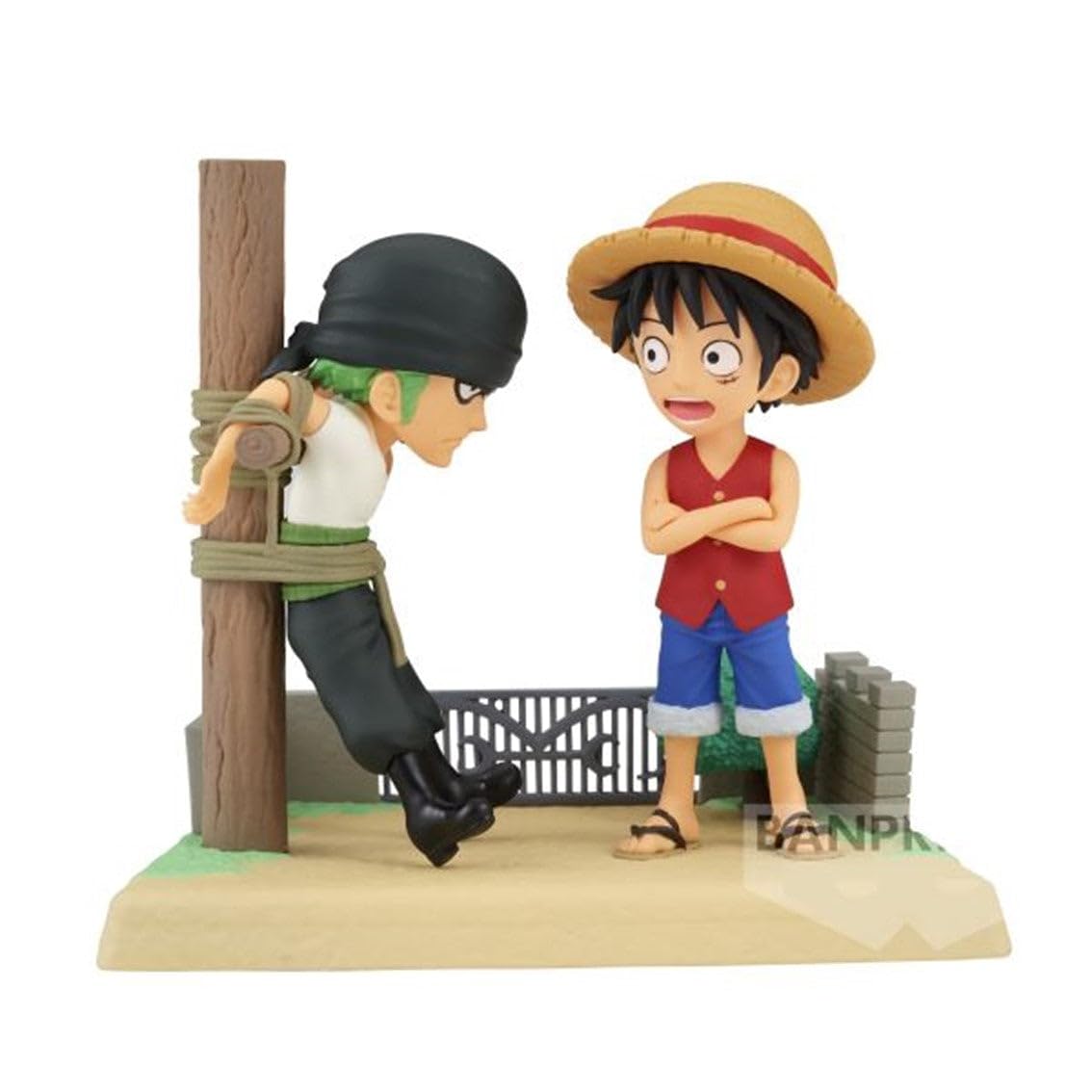 Banpresto Luffy & Zoro One Piece, World Collectable Log Stories 7 cm BP88504 Mehrfarbig