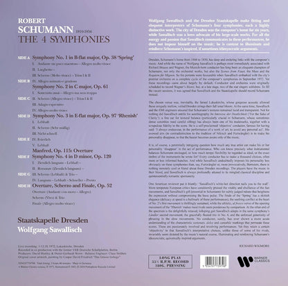 Schumann: The Four Symphonies: Overture, Scherzo and Finale/Manfred Overture