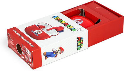 OTL Technologies SM1155 Super Mario TWS Wireless Earphones with Wireless Charging Case - Red