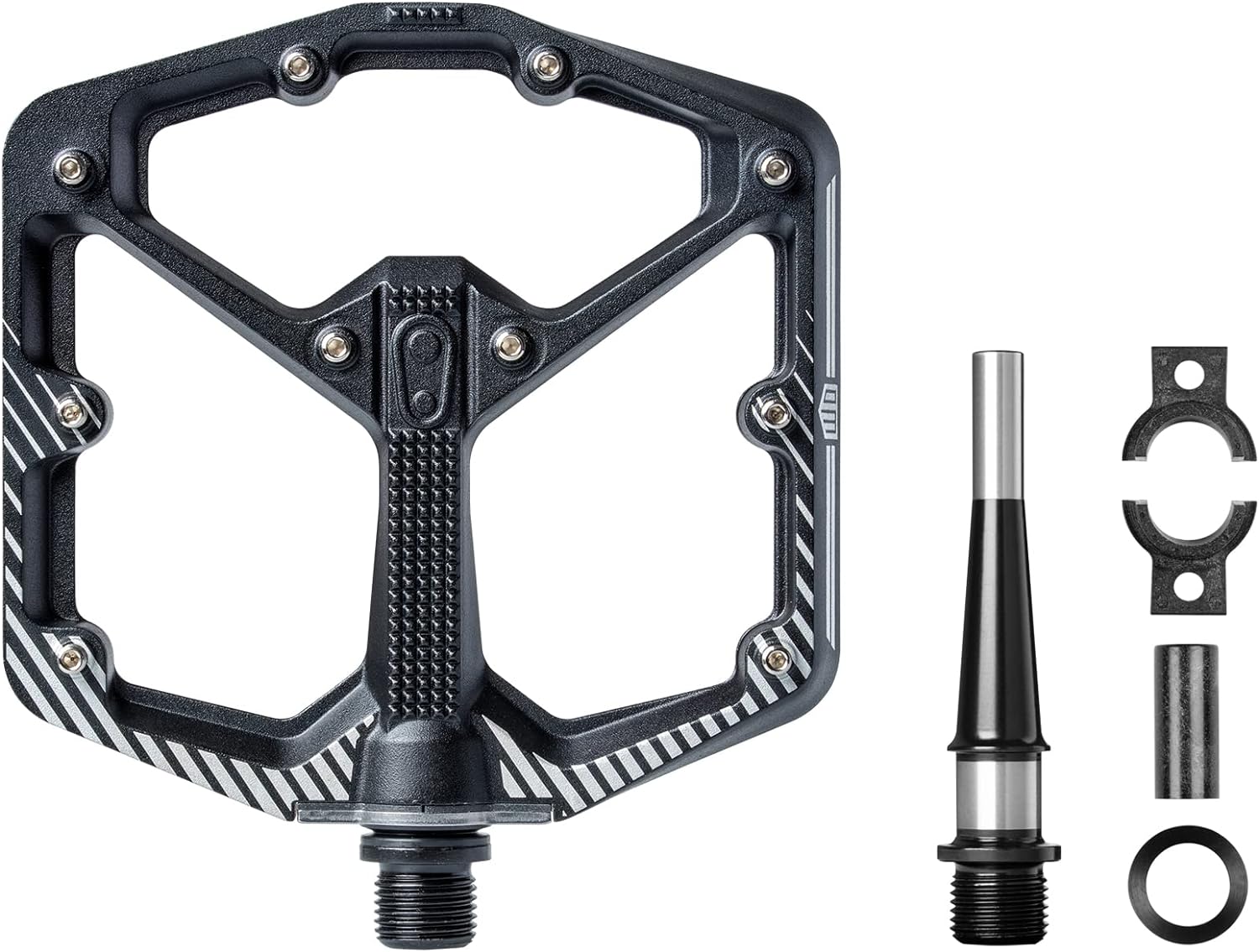 Crankbrothers Stamp Flat BMX/MTB Bike Pedal - Platform Bicycle Pedal, Minimal Profile, Adjustable Grip