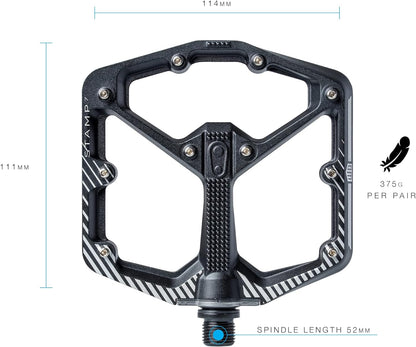 Crankbrothers Stamp Flat BMX/MTB Bike Pedal - Platform Bicycle Pedal, Minimal Profile, Adjustable Grip