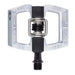 Crankbrothers Mallet DH Mountain Bike Pedals - Silver Edition - MTB DH Downhill Optimized Platform - Clip-in System Pair of Bicycle Bicycle Mountain Bike Pedals (Cleats Included