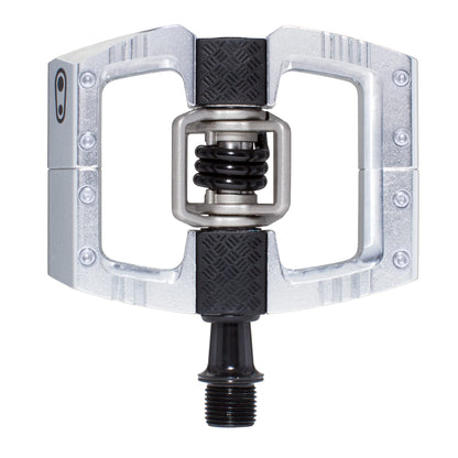 Crankbrothers Mallet DH Mountain Bike Pedals - Silver Edition - MTB DH Downhill Optimized Platform - Clip-in System Pair of Bicycle Bicycle Mountain Bike Pedals (Cleats Included