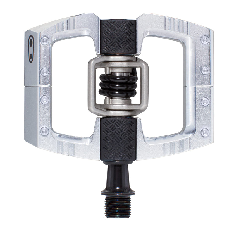 Crankbrothers Mallet DH Mountain Bike Pedals - Silver Edition - MTB DH Downhill Optimized Platform - Clip-in System Pair of Bicycle Bicycle Mountain Bike Pedals (Cleats Included
