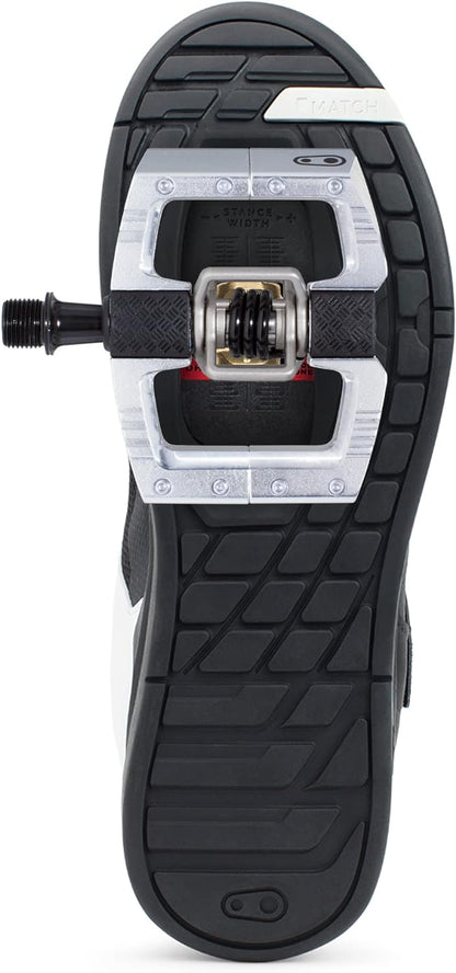 Crankbrothers Mallet DH Mountain Bike Pedals - Silver Edition - MTB DH Downhill Optimized Platform - Clip-in System Pair of Bicycle Bicycle Mountain Bike Pedals (Cleats Included