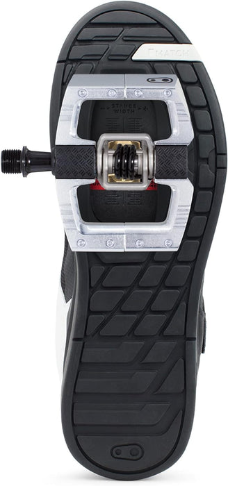 Crankbrothers Mallet DH Mountain Bike Pedals - Silver Edition - MTB DH Downhill Optimized Platform - Clip-in System Pair of Bicycle Bicycle Mountain Bike Pedals (Cleats Included