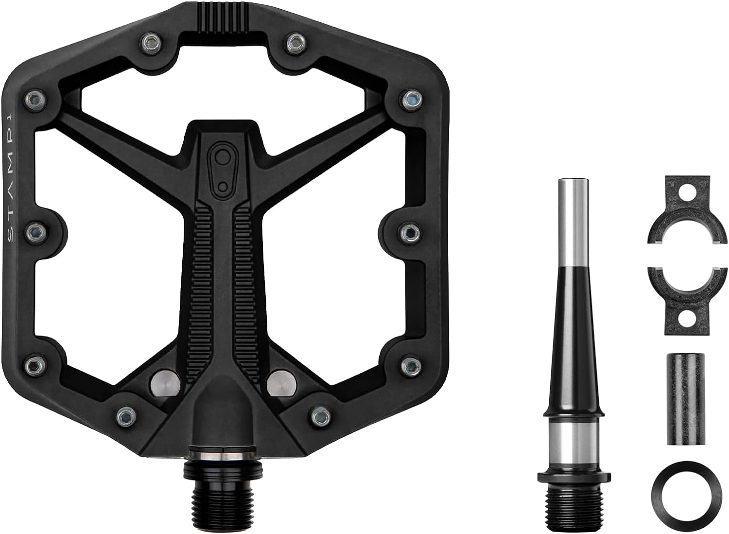 Crankbrothers Stamp Flat BMX/MTB Bike Pedal - Platform Bicycle Pedal, Minimal Profile, Adjustable Grip