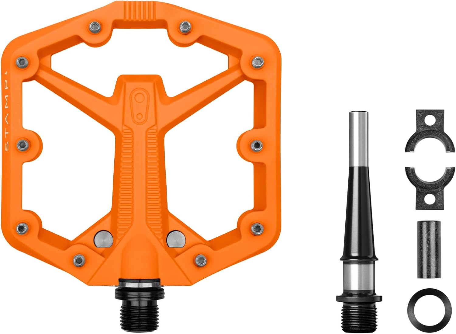 Crankbrothers Stamp Flat BMX/MTB Bike Pedal - Platform Bicycle Pedal, Minimal Profile, Adjustable Grip