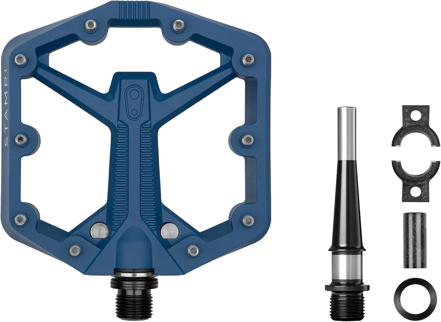 Crankbrothers Stamp Flat BMX/MTB Bike Pedal - Platform Bicycle Pedal, Minimal Profile, Adjustable Grip