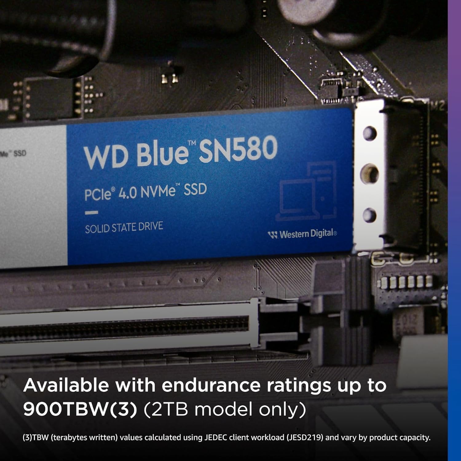 WD_BLUE SN580 250GB M.2 2280 PCIe Gen4 NVMe up to 4,150 MB/s read speed