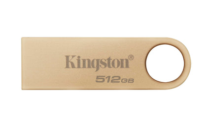 Kingston DataTraveler SE9 Gen 3- 512GB - 220MB/s read- Metal - USB 3.2 Gen 1 -Gold