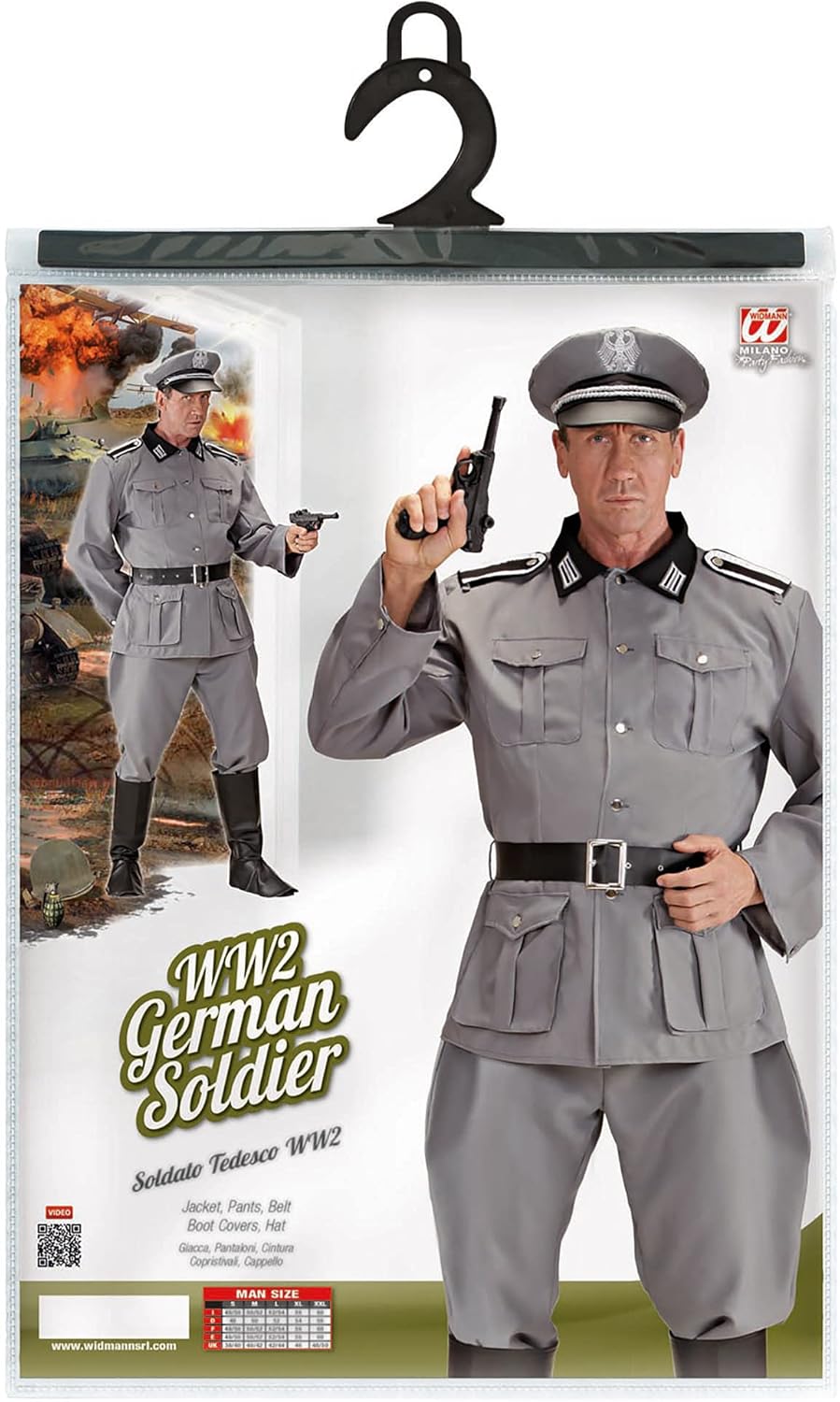 WIDMANN 44722 COSTUME WW2 SOLDATO TEDESCO NAZISTA M DLX #4472