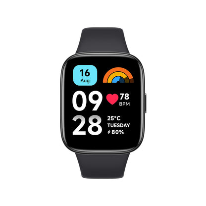 Xiaomi Redmi Watch 3 Active, 1.83” LCD Display, Bluetooth Phone Calls, SpO2 and Heart Rate Monitoring, 5ATM Water Resistance, 12-Day Battery Life, 100+ Fitness Mode, Black Modern Black