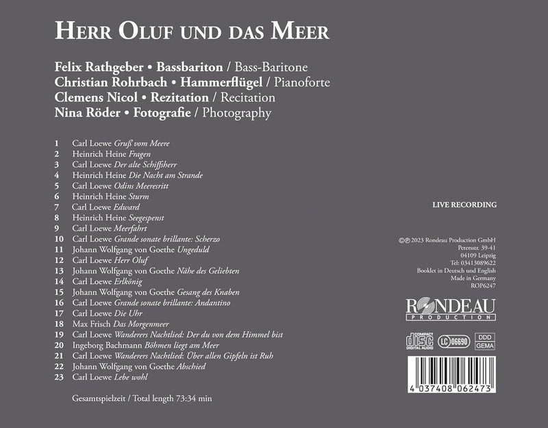 Carl Loewe: Herr Oluf Und Das Meer