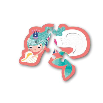 North Parade Publishing SILPZ10 Mermaids Board Book and Puzzle, Multicoloured