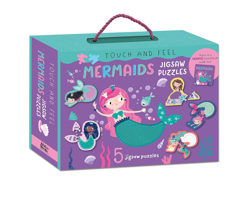 North Parade Publishing SILPZ10 Mermaids Board Book and Puzzle, Multicoloured