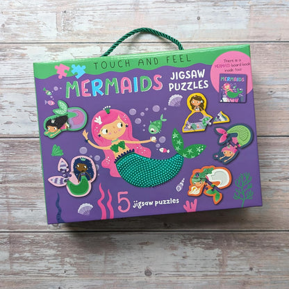 North Parade Publishing SILPZ10 Mermaids Board Book and Puzzle, Multicoloured