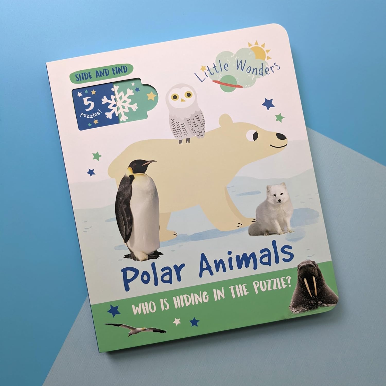 Polar Animals: Who is Hiding in the Puzzle? (Little Wonders Puzzle Slider Board Book