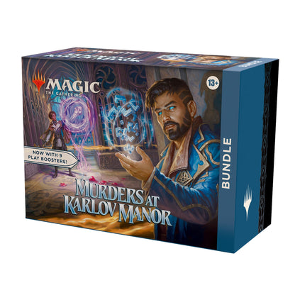 Bundle Magic: The Gathering Meurtres au manoir Karlov - 9 boosters de jeu, 30 cartes de terrain + accessoires exclusifs (Version Anglaise