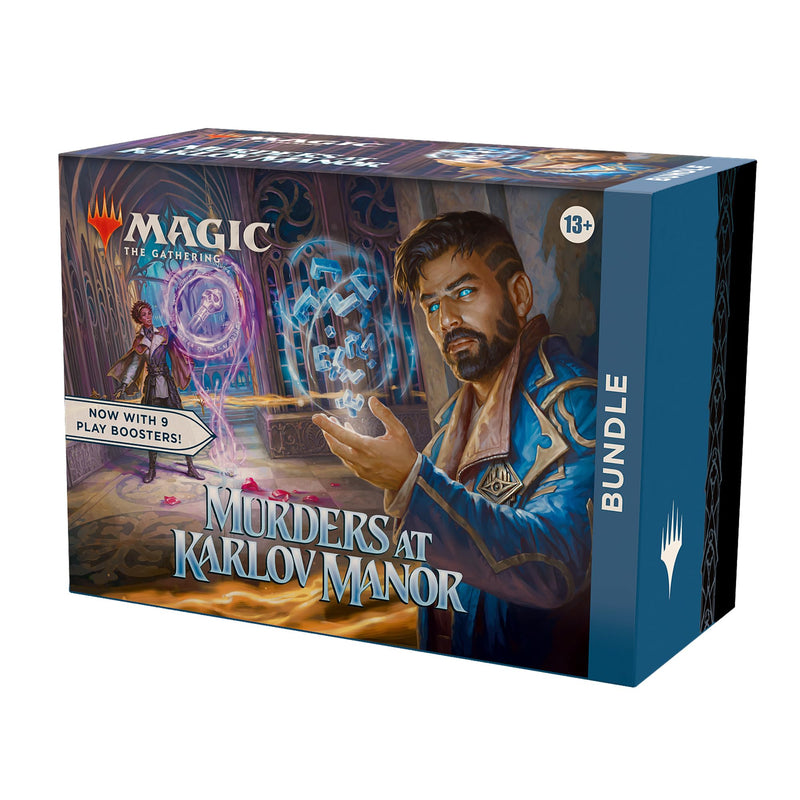 Bundle Magic: The Gathering Meurtres au manoir Karlov - 9 boosters de jeu, 30 cartes de terrain + accessoires exclusifs (Version Anglaise
