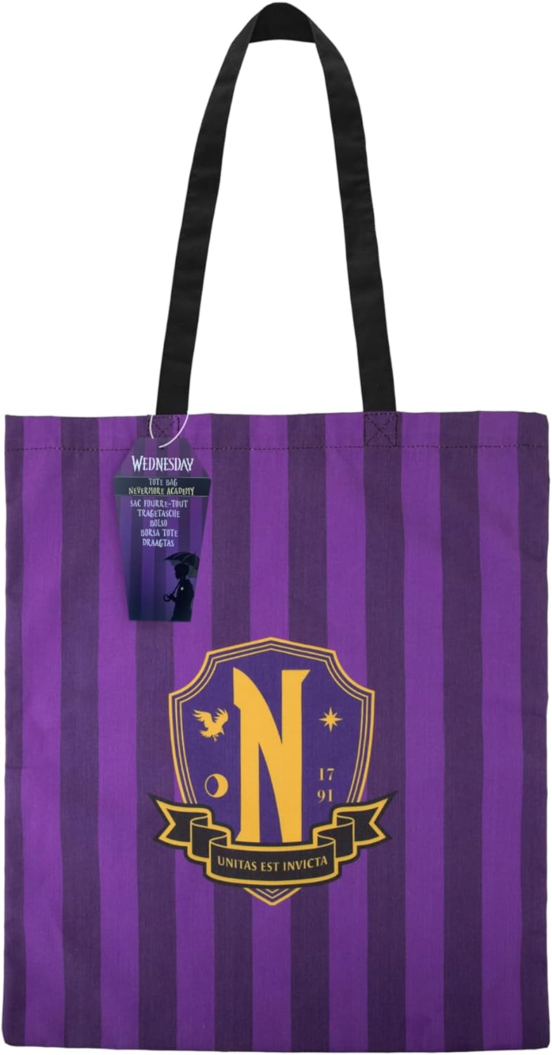 Cinereplicas Mercredi - Tote Bag Mercredi 42 * 38 cm - Licence Officielle