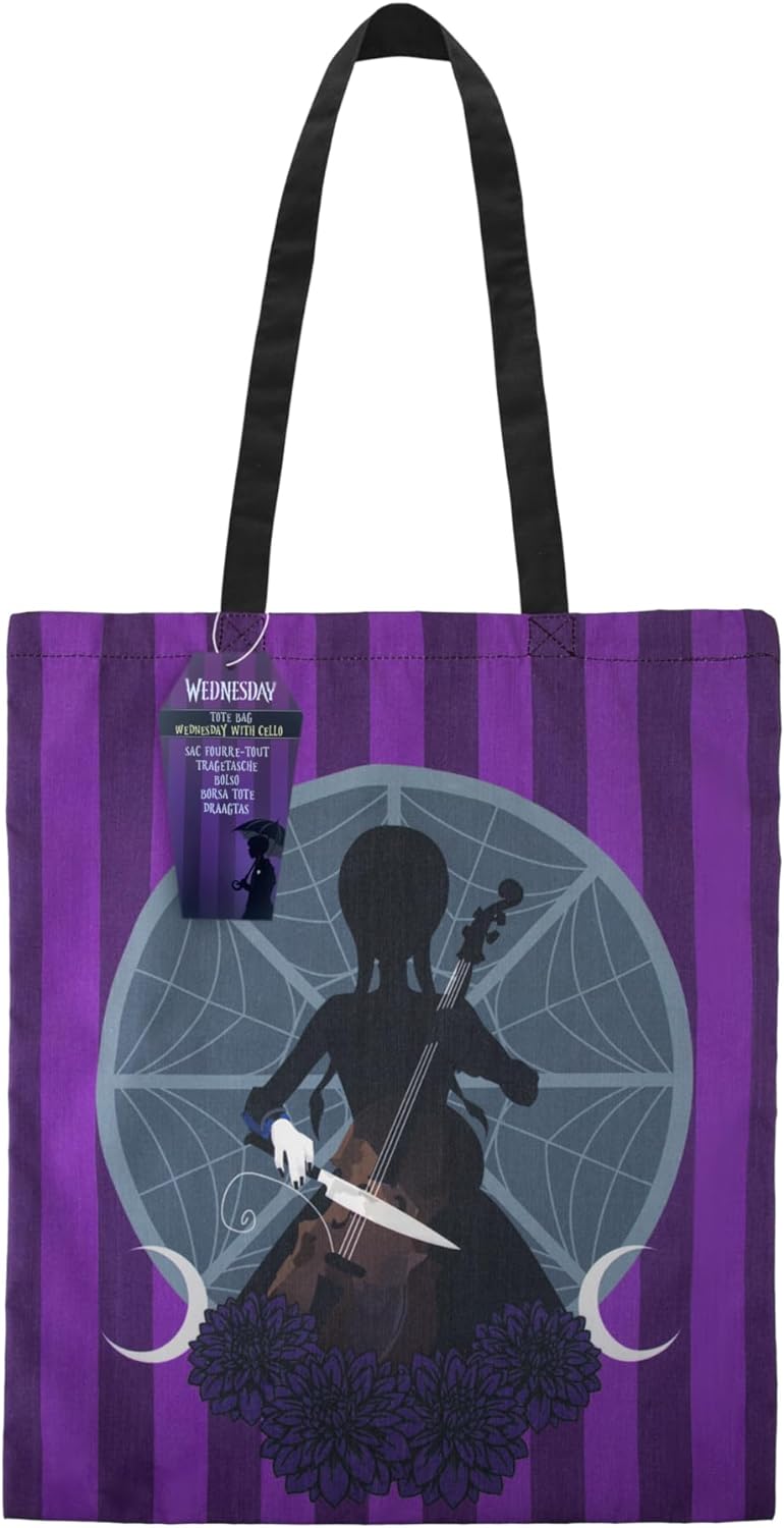 Cinereplicas Mercredi - Tote Bag Mercredi 42 * 38 cm - Licence Officielle