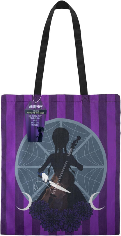 Cinereplicas Mercredi - Tote Bag Mercredi 42 * 38 cm - Licence Officielle