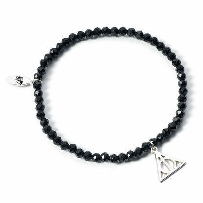 Harry Potter Crystal Bracelet with Sterling Silver Deathly Hallows Charm