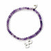 HARRY POTTER Crystal Bracelet with Sterling Silver Deathly Hallows Charm