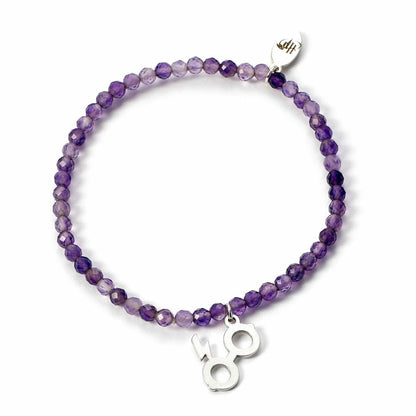 HARRY POTTER Crystal Bracelet with Sterling Silver Deathly Hallows Charm