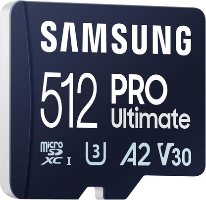 Samsung Memorie MB-MY512SA PRO Ultimate Scheda MicroSD da 512GB, UHS-I U3, Fino a 200 MB/s