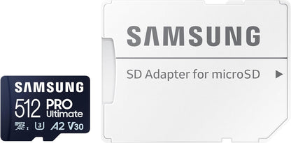 Samsung Memorie MB-MY512SA PRO Ultimate Scheda MicroSD da 512GB, UHS-I U3, Fino a 200 MB/s