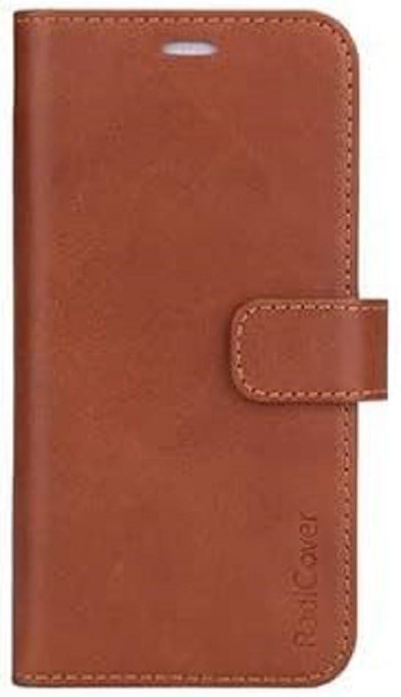 RadiCover - Radiationprotected Mobilewallet Leather iPhone - iPhone 13 Exclusive 2in1 Brown