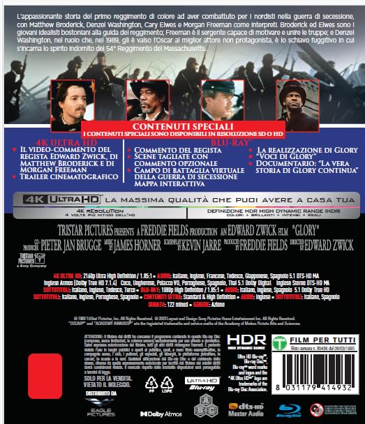Glory - Uomini Di Gloria - 4K (Bd 4K + Bd Hd)