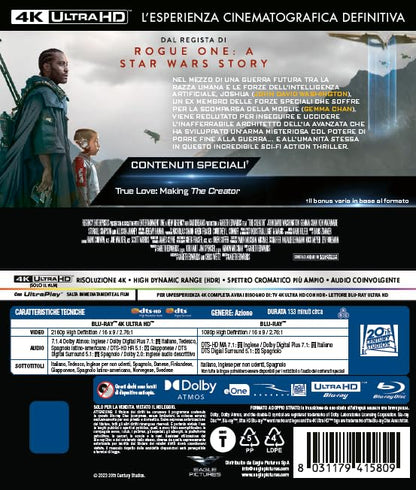 The Creator - 4K Steelbook (Bd 4K + Bd Hd)