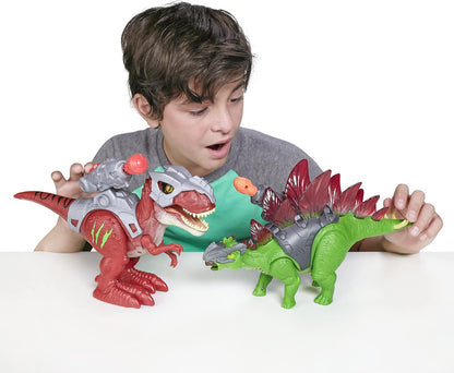 Robo Alive Dino Wars Raptor Toy, Robotic Toy, Realistic Dinosaur Movement, Battle Armor (T-Rex)