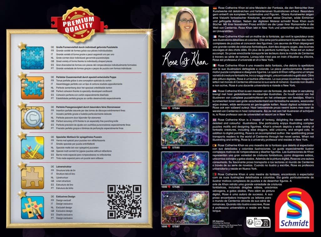 Puzzle 1000 pièces : Compétition nocturne de dragons