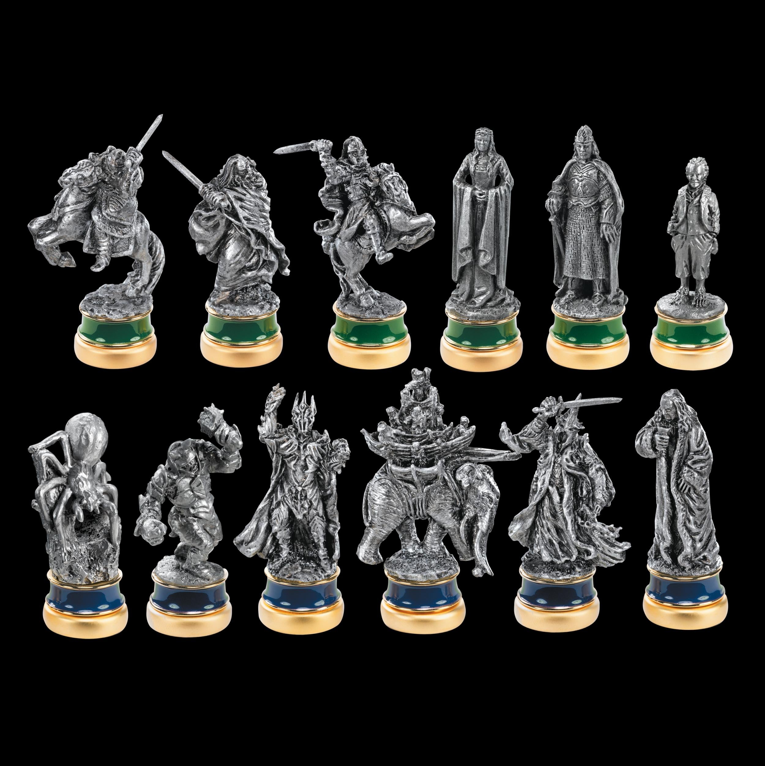 The Noble Collection The Lord of the Rings The Return of the King 12 Character Package - 12 Fine Pewter Figures in Box - Officially Licensed Film Set Movie Props Gifts