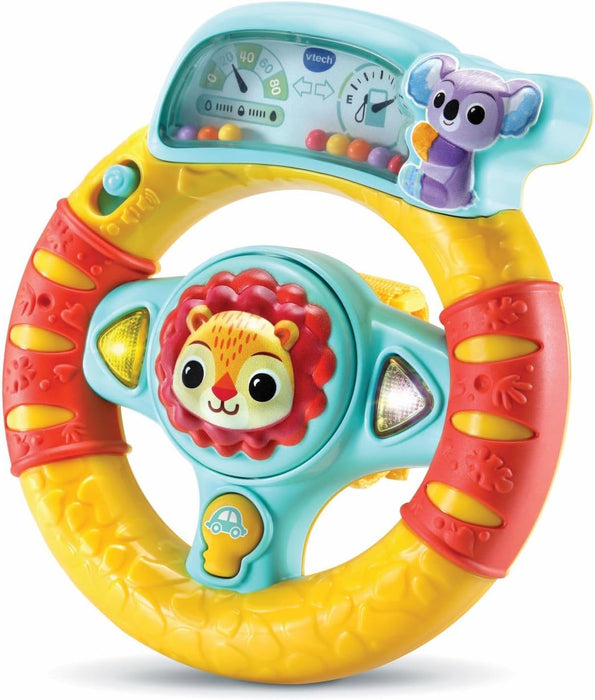 VTech Bebé Volador de Descubrimientos, Juego Interactivo Niño con Flechas Luminosas y Botón Encendido del Coche, Más de 45 Canciones y Sonidos, Portátil, Idioma Italiano, Baterías Incluidas, 6-36