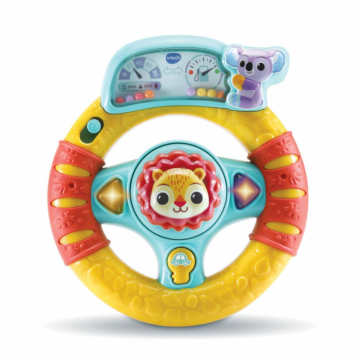VTech Bebé Volador de Descubrimientos, Juego Interactivo Niño con Flechas Luminosas y Botón Encendido del Coche, Más de 45 Canciones y Sonidos, Portátil, Idioma Italiano, Baterías Incluidas, 6-36