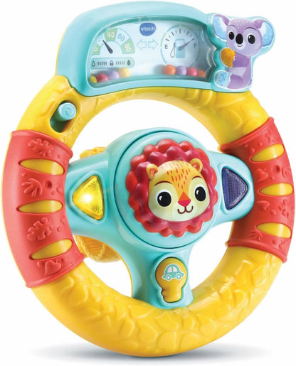 VTech Bebé Volador de Descubrimientos, Juego Interactivo Niño con Flechas Luminosas y Botón Encendido del Coche, Más de 45 Canciones y Sonidos, Portátil, Idioma Italiano, Baterías Incluidas, 6-36