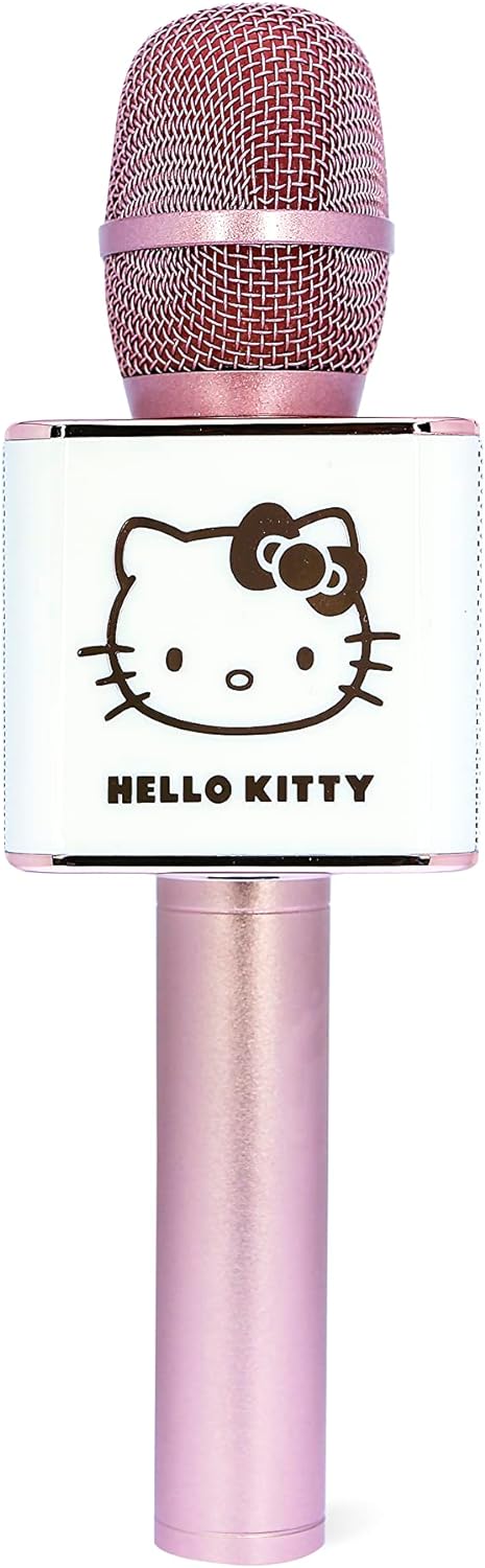 OTL Technologies HK0950 Hello Kitty Wireless Karaoke Microphone with Built-in Speaker in Rose Gold Pink