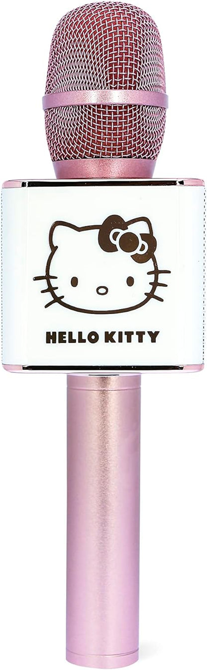 OTL Technologies HK0950 Hello Kitty Wireless Karaoke Microphone with Built-in Speaker in Rose Gold Pink