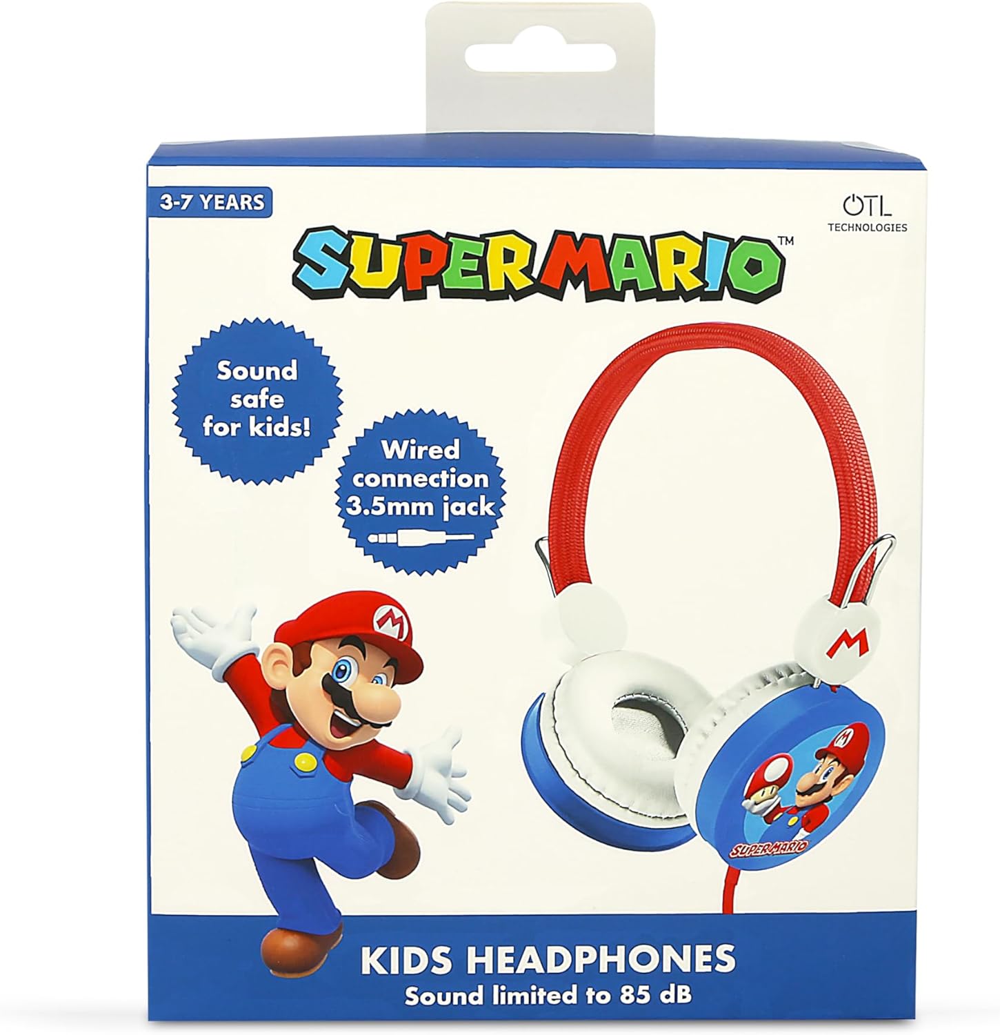 OTL Technologies SM1108 Super Mario Children's Wired Headphones Red