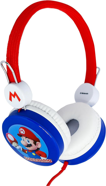 OTL Technologies SM1108 Super Mario Children's Wired Headphones Red